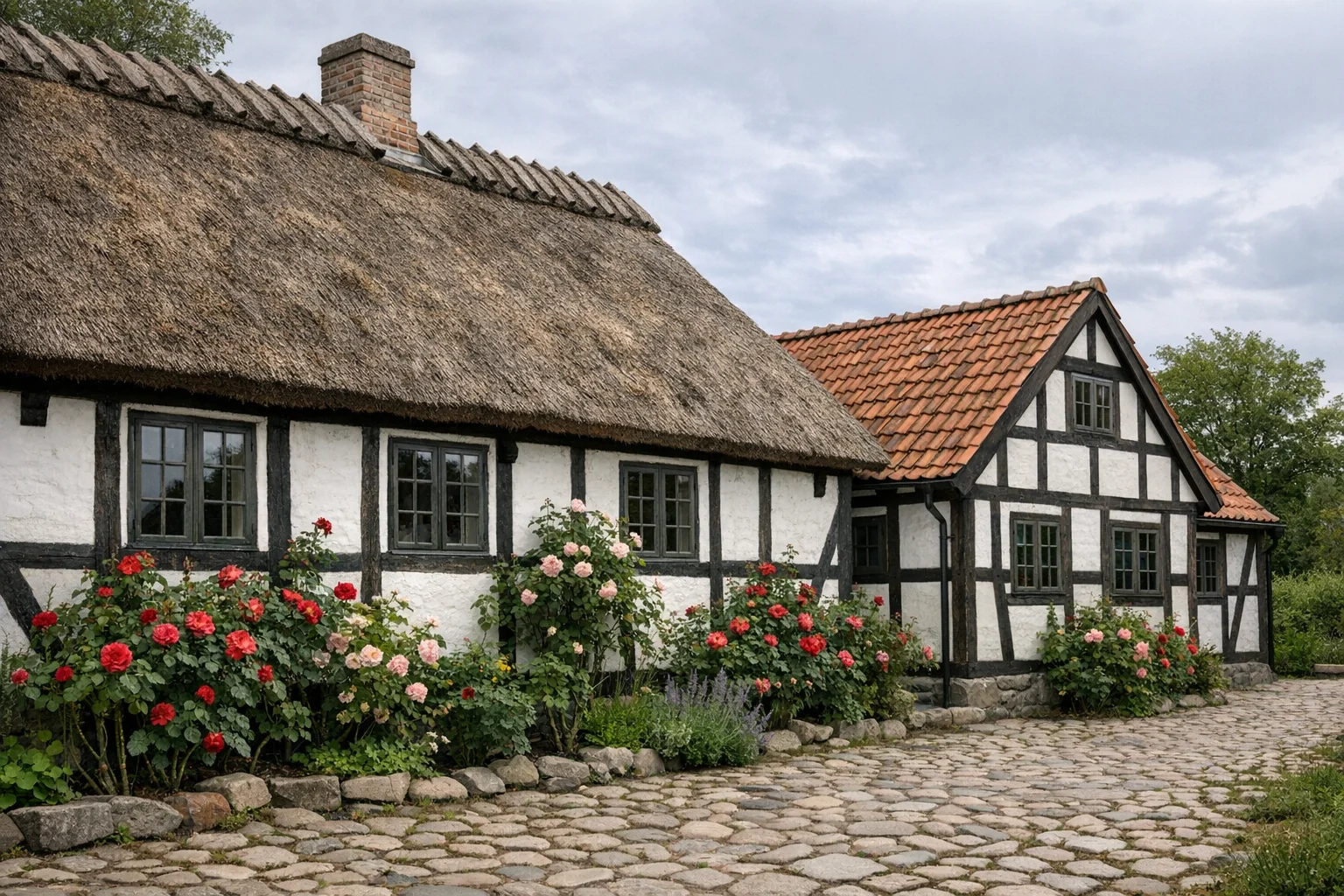 Tilbygning i Bindingsværk